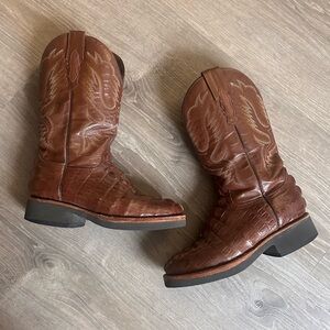 Brown Leather Cowboy Boot